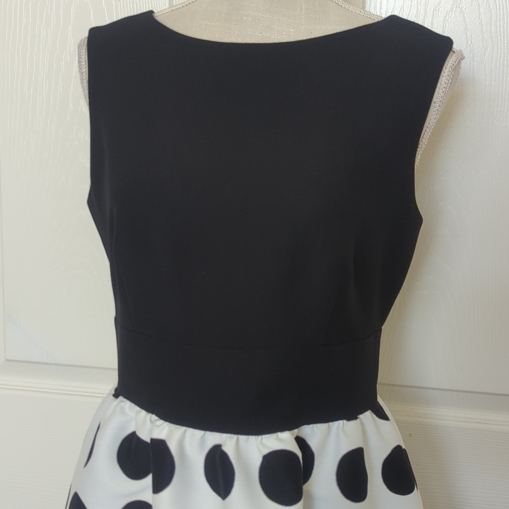 Kate Spade Grid Dot Color block Midi Dress - Picture 4 of 9